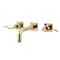 Kingston Brass KS6122DFL Two-Handle Wall Mount Bathroom Faucet, Polished Brass KS6122DFL - alternate 1